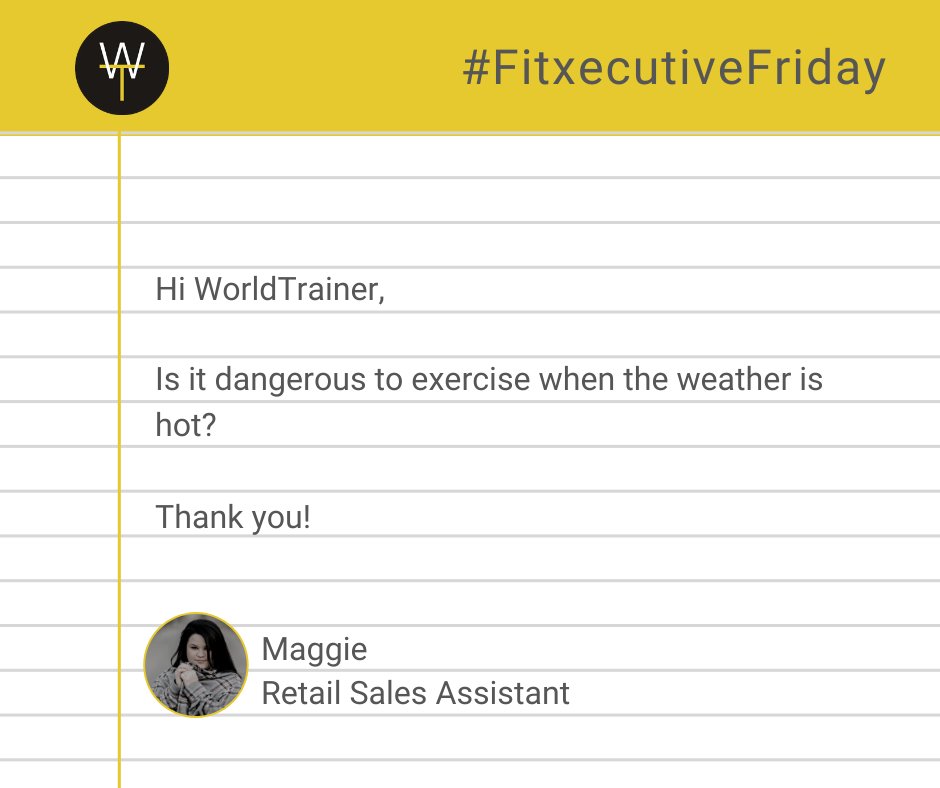 WorldTrainerFit's tweet photo. Read the answer to this week's #FitxecutiveFriday question here:

https://t.co/4czQFDEVMm

If you have any #questions about #fitness and how to keep #fit on the road, let us know by posting your question below. https://t.co/82Tdmd7yls