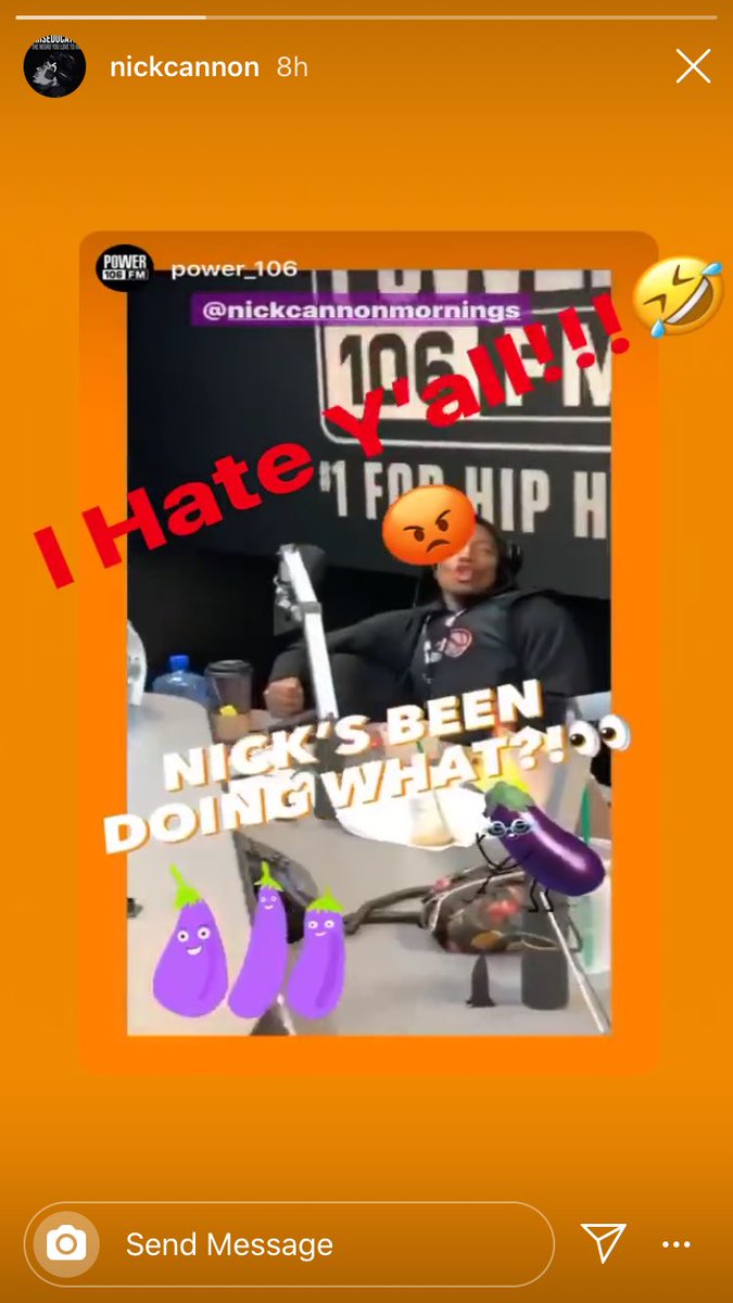 iAmTizz3lbeatz's tweet photo. I think he actually admitted to this
#NickBeenSucknDick #NickCannon
Nick Cannon Presents: Wild 'N Out
#SuspectAf on #Instagram @Eminem @NickCannon @OrlandoBrown1 @ZEUS__78 @realDonaldTrump #coronovirus #NHLAllStar #RutoSpeaks #LegendsOfRuneterra #dollypartonchallenge #vcsbugill https://t.co/0e8pTD0FmV