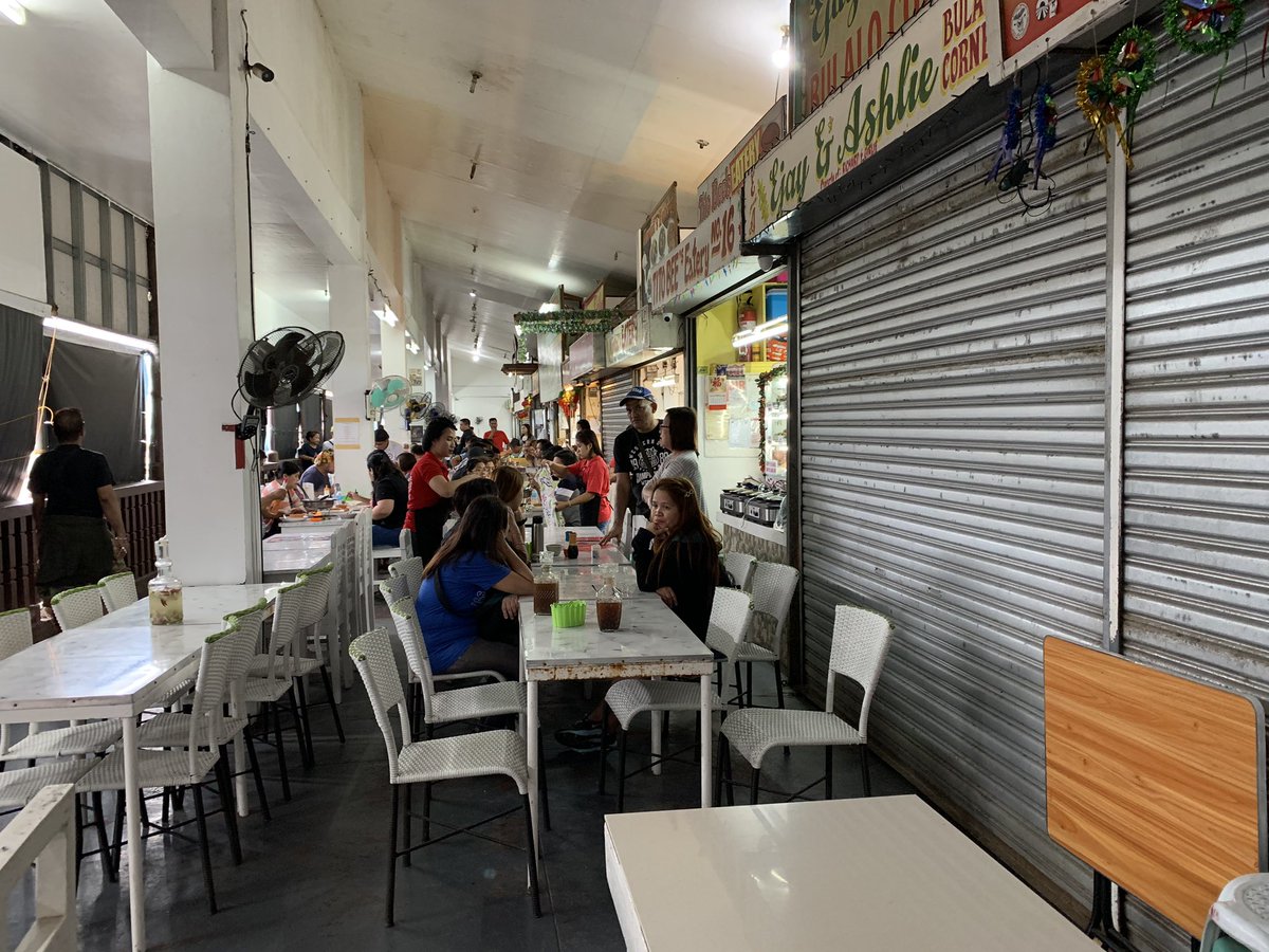 Tagaytay's Mahogany market, popular for bulalo(bone marrow stew), was shut down for over a week since Taal's Jan 12 eruption. Some stores reopened only Jan 22. A store employee however said they were told they might shut down again depending on volcano's activity @InquirerSLB