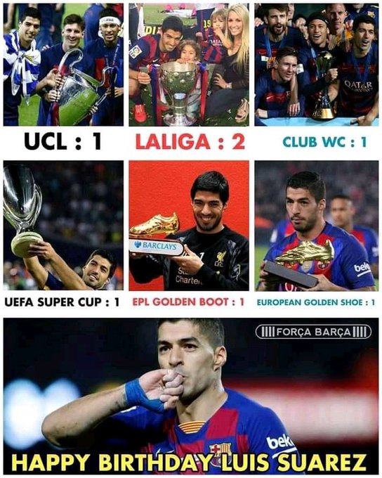 Luis Suarez’s Birthday Celebration | HappyBday.to