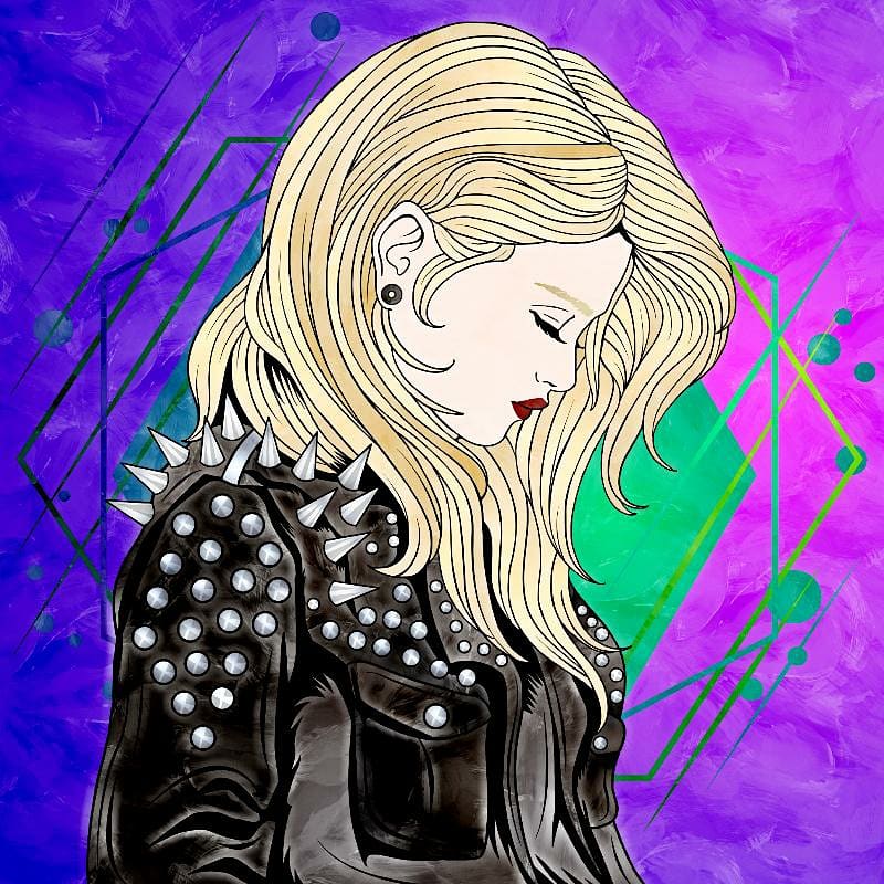 justjenn415's tweet photo. A  couple recolors I did tonight. #rockerchick #punk #rocknroll #rocker I think she looks like @IAmJericho  wife #jessica #coneofflowers #spikedleatherjacket #ChrisJericho #fozzy #judasrising #recolor #art #recolorapp #coloring #artwork #myart #color https://t.co/XHwUp7gyuS