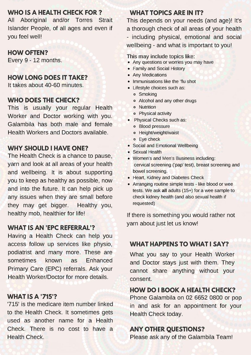 Galambila's tweet photo. Not sure what a #healthcheck involves? @Galambila have you sorted! https://t.co/LjOgMH3nI8