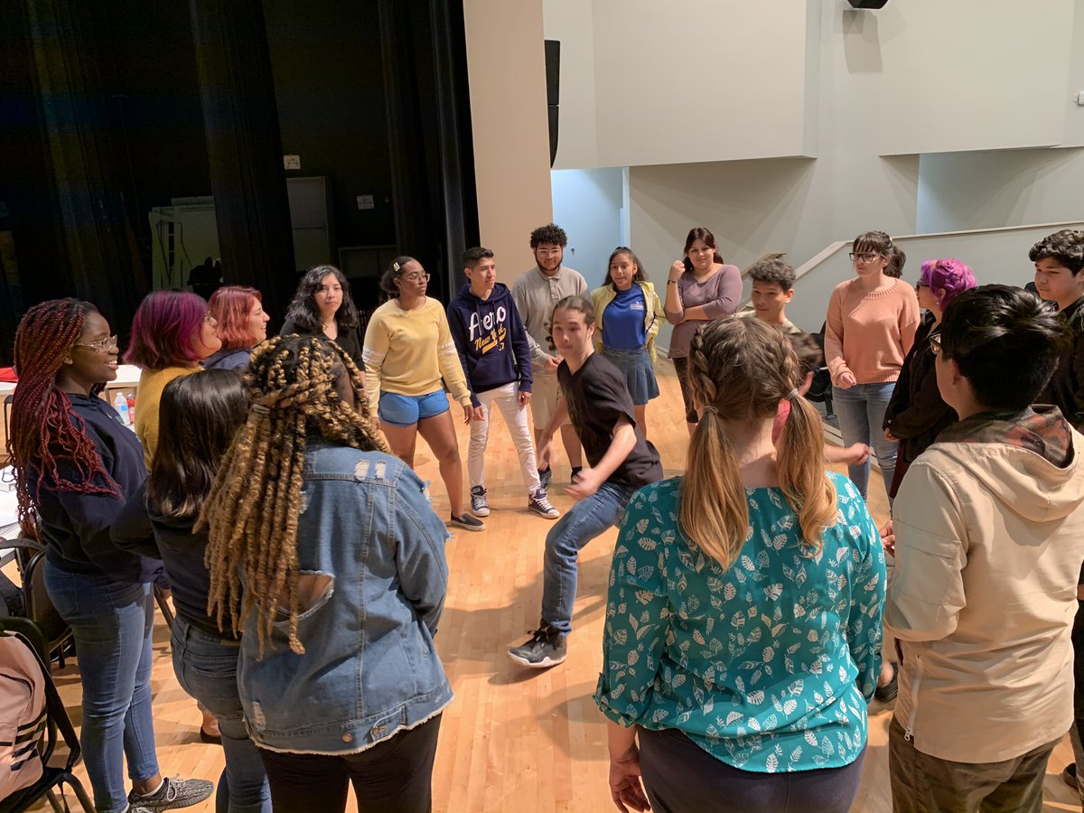 SHS_Theatre's tweet photo. We had a great time today at rehearsals! Students participated in multiple ensemble activities and then continued table reading our OAP #TitusAndronicus :) were excited for #OAP2020 !!! #sharpstowntheatre #sharpstown #troupe6512 #sharpstownhighschool #williamshakespeare https://t.co/V0pyxHpbxm