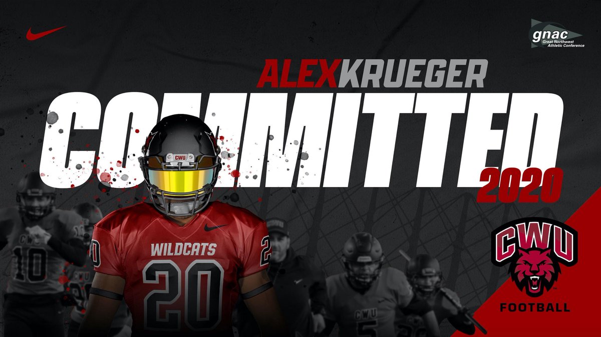 AlexKrueger77's tweet photo. Tonight, I am honored and excited to announce my commitment to attend Central Washington University. Thank you coach Fisk, for the amazing opportunity to pursue both my education and my football dreams. 
GO WILDCATS! https://t.co/Bxii71EXtM