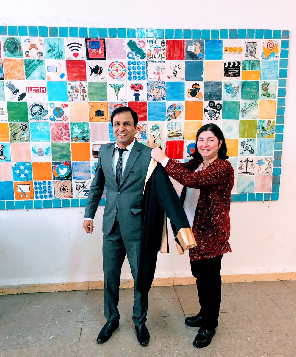 Musakhaniiu's tweet photo. Alhamdulillah,  by the grace of almighty ALLAH, I successfully defended my thesis and earned my Ph.D. 
My research was on "Transnationalization of TV serials and its role in cross-cultural communication." https://t.co/Bnap8gJrIX
