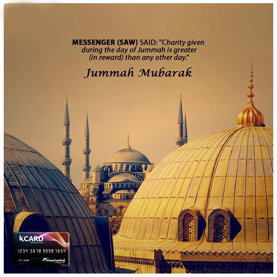 kcardpk's tweet photo. Jumma Mubarak to all Muslims.

#kcard #kcardpk #discountCard #bestDiscountCard #JummaMubarak #Friday #Wishes #Muslim #Lahore https://t.co/8hB9RKgXqb