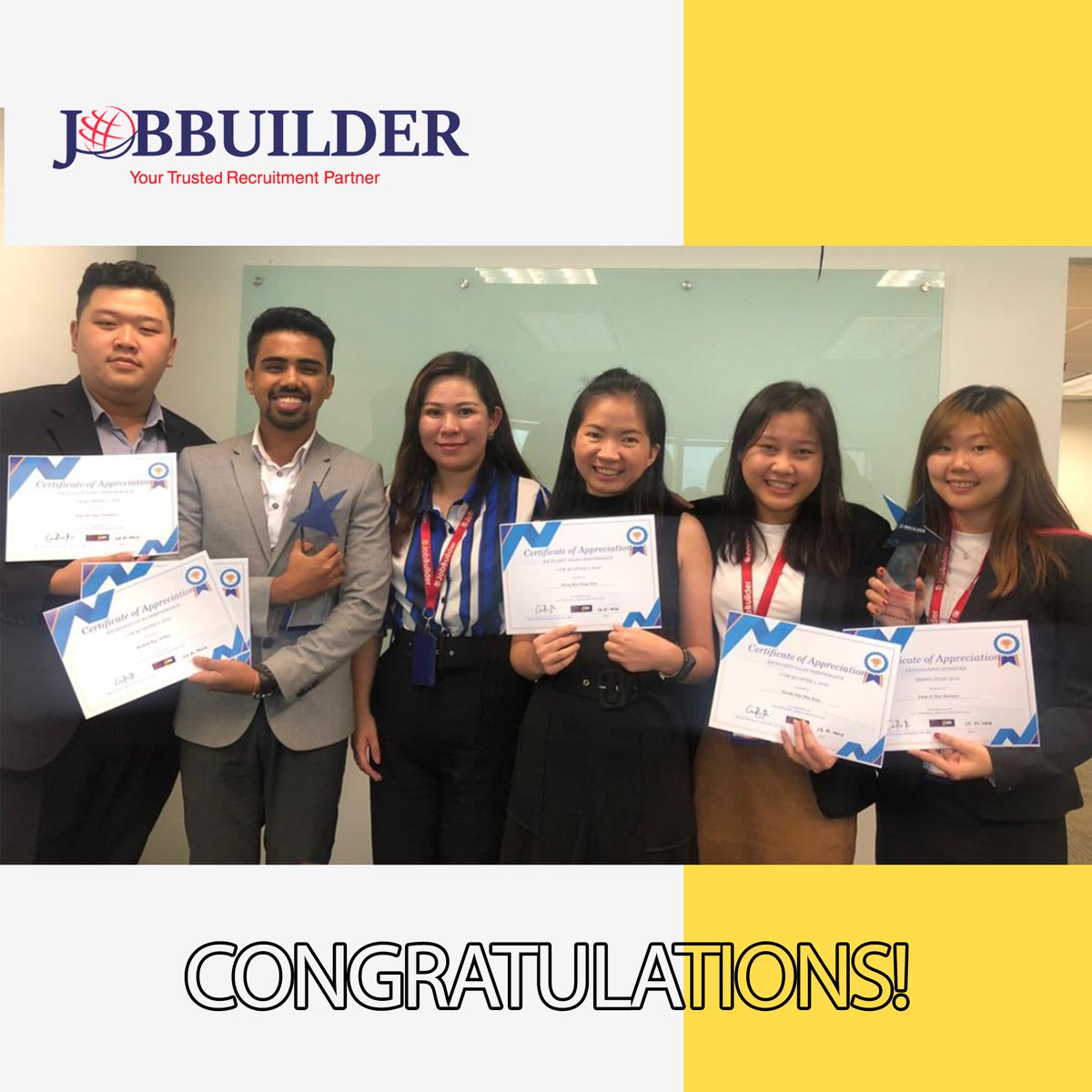 jobbuilderMY's tweet photo. JobBuilder Annual Meeting 2020. Thank you and congratulations to the team for their hard work and endless effort.
“Talent wins games, but teamwork and intelligence wins championships.” -Michael Jordan #jobbuilder #dreamjob #teamwork #greatteam https://t.co/Ns6HtjcDIY