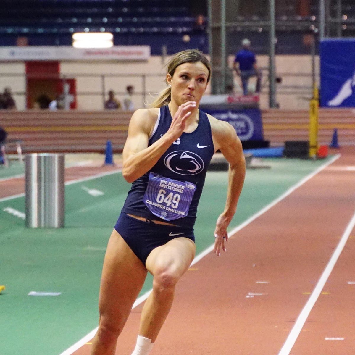 ArmoryNYC's tweet photo. Penn State’s Maddie Holmberg improves her NCAA leading mark in the Pentathlon to 4171 in day 1 of the Dr. Sander Invite Columbia Challenge!🚀🔥🦁 #DSI #ArmoryNation https://t.co/KiDQJpCh0C