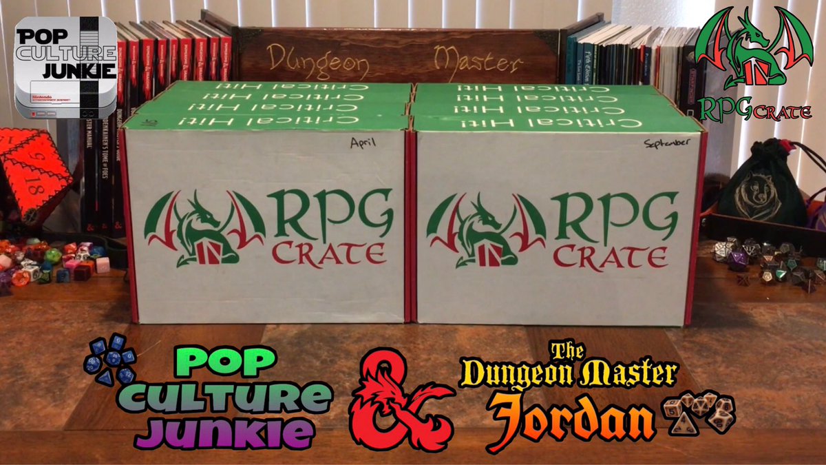 PopCultureJunk2's tweet photo. MASSIVE RPG Crate Unboxing 2019 Subscription Box Review https://t.co/tuvPhxJDGW via @YouTube @RPGCrate #RPGCrate https://t.co/82XBGs7dk5