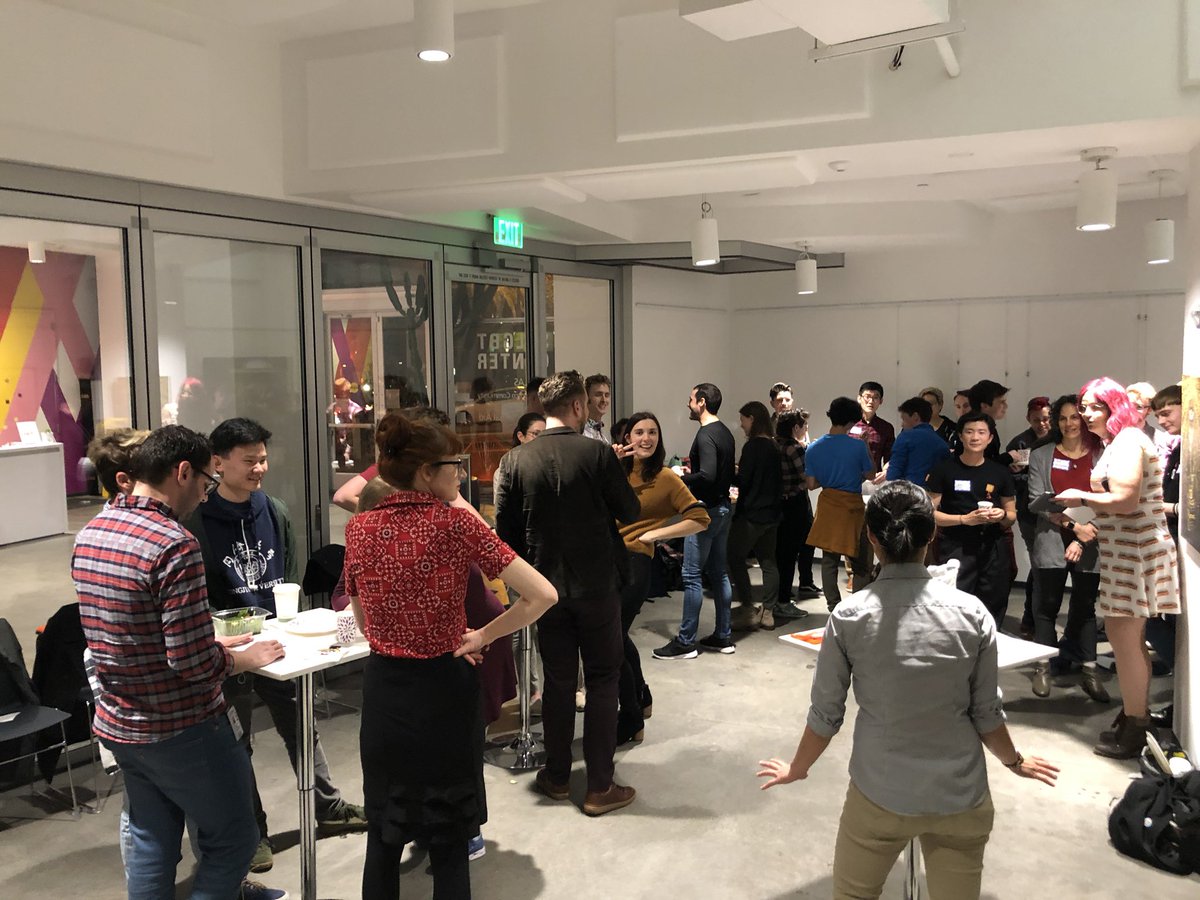 The crowd at Gay For Transit playing trivia