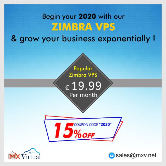 #MXVirtual's
✅mxv.net Now get 15% Off on your first billing 
and 15% life time off for Dedicated servers
#iRedmaildedicatedserver #iRedmail #zimbradedicatedserver #zimbra #managedzimbravps