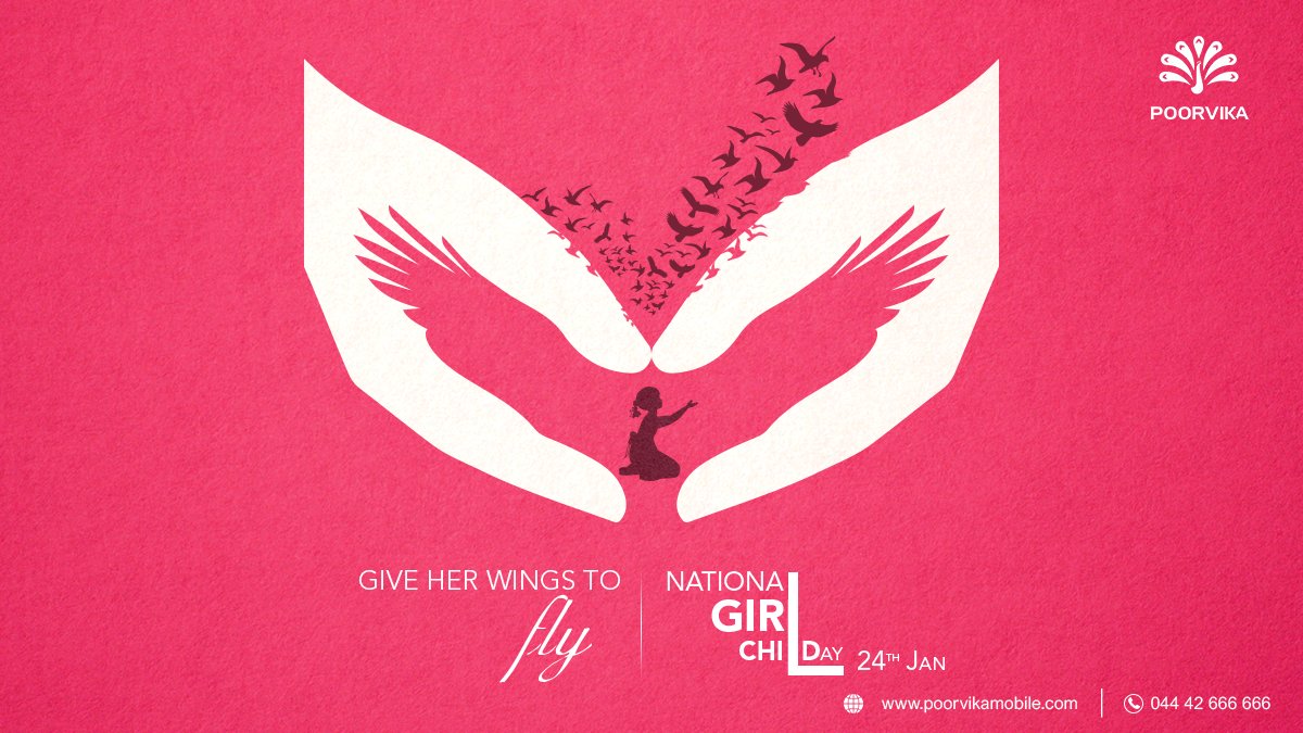 poorvika_india's tweet photo. Letโs build a society that motivates, uplifts, empowers and nurtures every girl child!
Helpline : 044 4266 6666
#PoorvikaMobiles #Smartphones #Gadgets #ThinkMobile #ThinkPoorvika #NationalGirlChildDay #Girlchild #Savethegirlchild #Girlpower https://t.co/9jC7T7xVCR