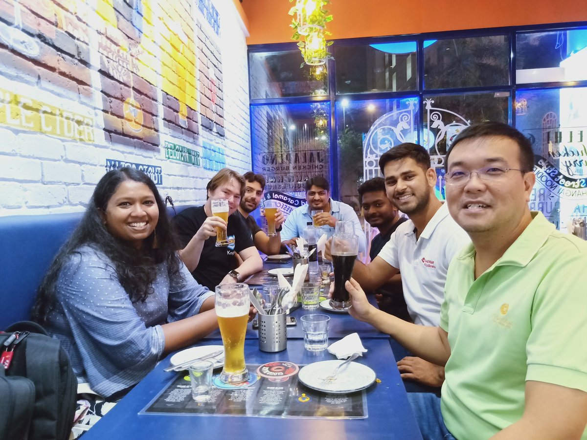 rishitheory's tweet photo. hanging out after a day of engaging sessions @RHPAM enablement Mumbai. https://t.co/X0piS6mxtJ