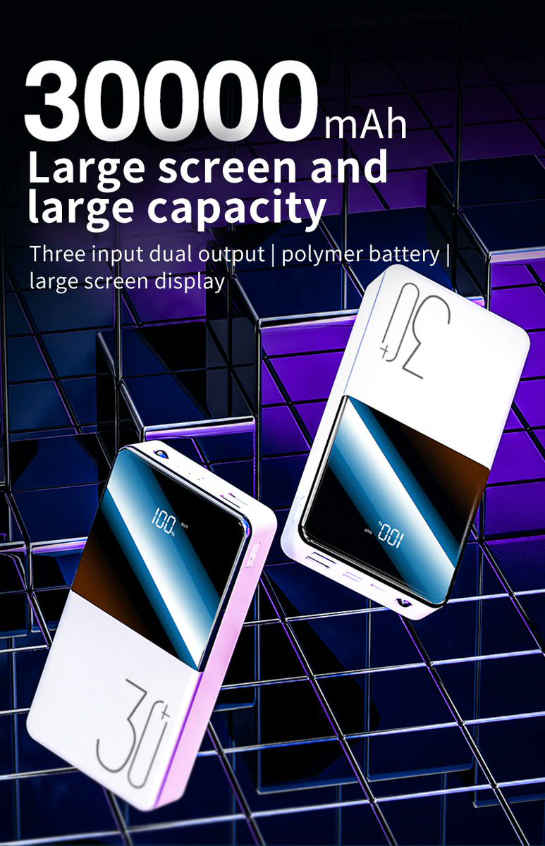 DigiiVault's tweet photo. 30000mAh Power Bank 👉https://t.co/HDbFppK4Hq👈 
#battery #powerbankori #plus #xiaomi #powerbankrobot #powerbankiphone #airpods #headset #powerbankbagus #powerbanks #powerbankindonesia #apple #kabeldata #powerbankrealcapacity #powerbankkarakter #wirelesscharger #custompowerbank https://t.co/NlFJw051aK