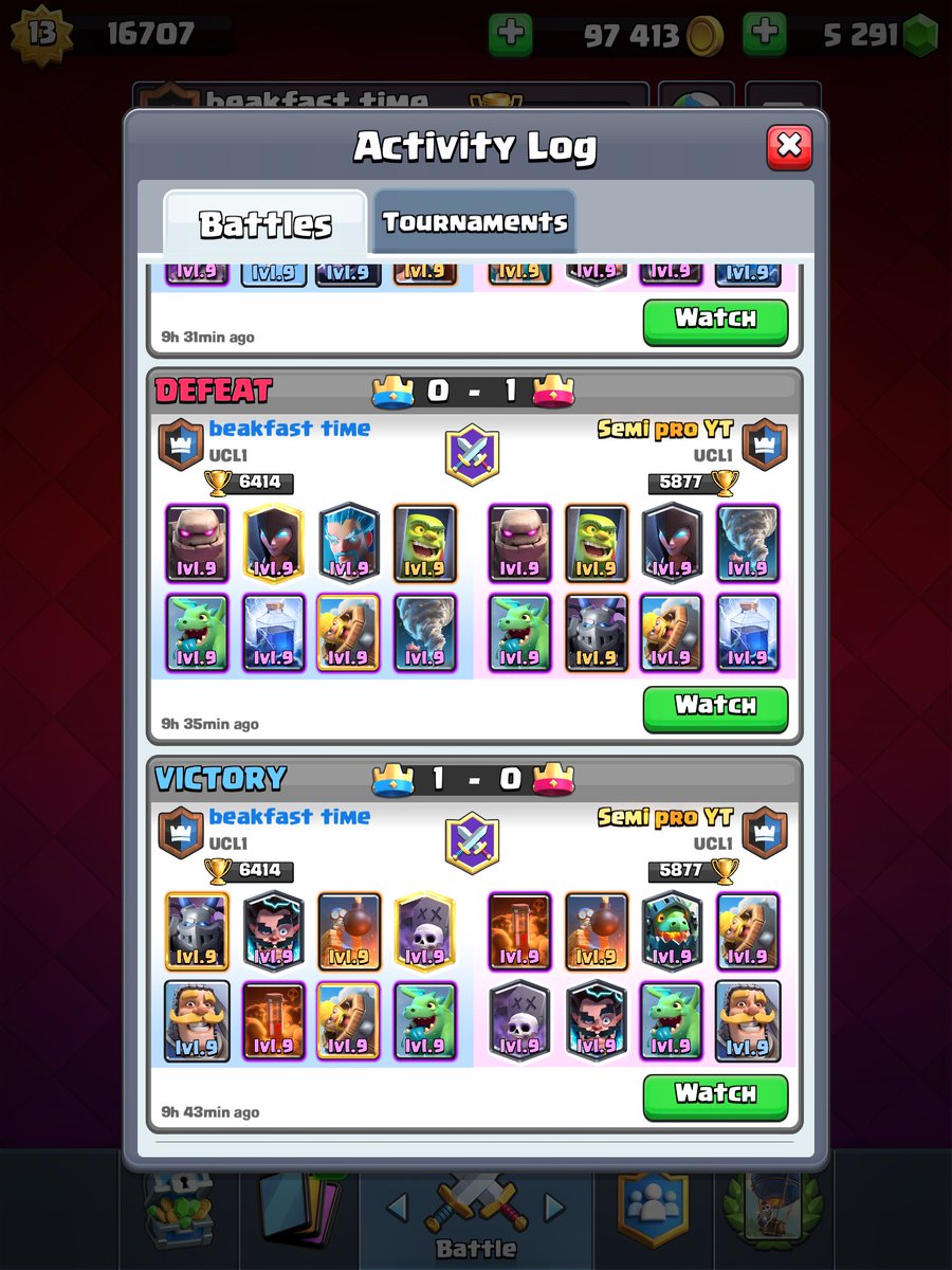 Great start to 2020 in clash royale coming 1 in the 128 man team wars bracket and now winning 3-1 today to qualify for @UltiesportsCR clash league, hope my luck continues!!!