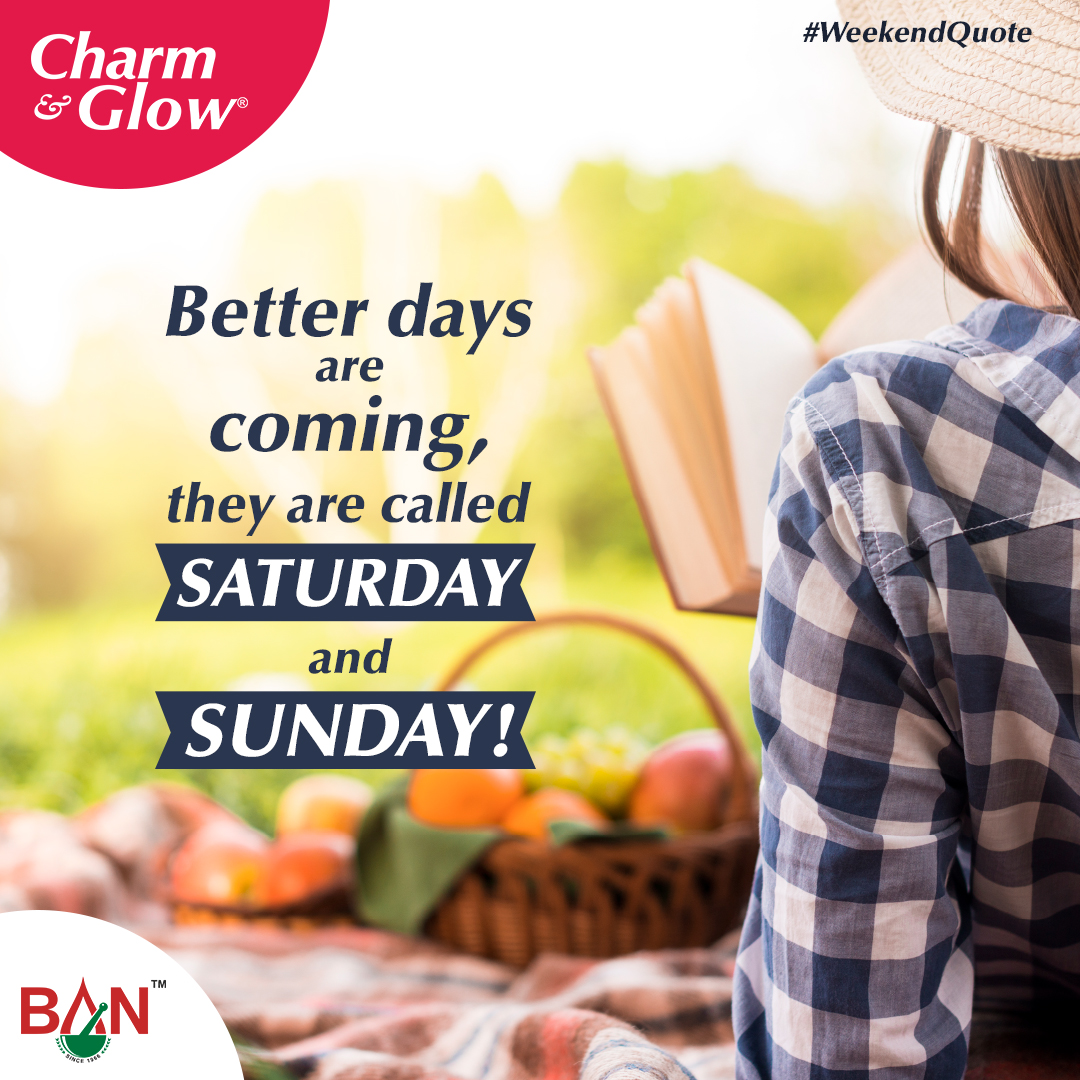 CharmnGlow's tweet photo. Mid-week blues got you down?

Not to worry, the weekend is almost here!

#CharmAndGlow #BanLabs #WeekendQuote #Quote https://t.co/Rkdry1nbZO
