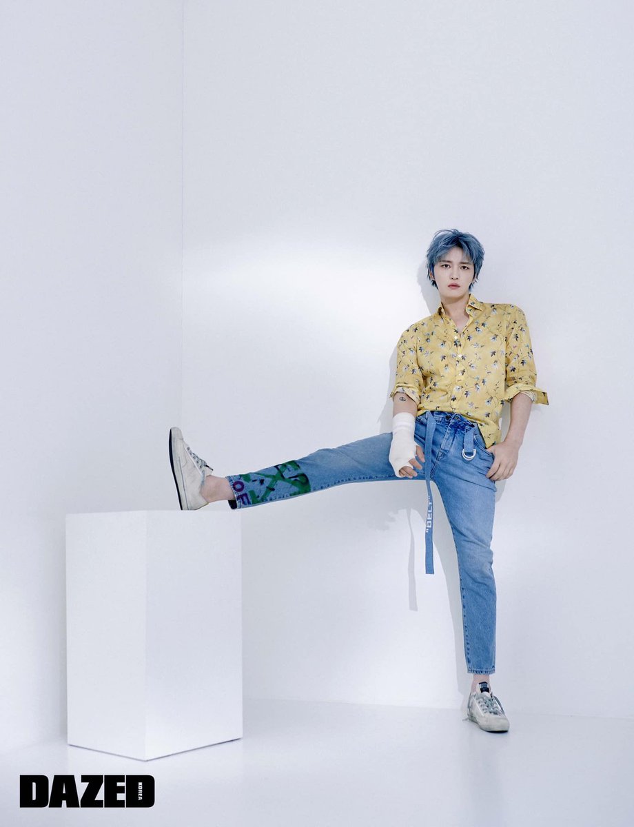 jaejoongstyle's tweet photo. ETRO 
Floral Print Shirt In 700 Yellow
🧾 was $380, now $266

OFF-WHITE
Slim Low Crotch Jeans
🧾 was € 625; now € 437

GOLDEN GOOSE
sneakers (still searching)

📚 2020 January Dazed Korea
📷 modsens; off-white; cjes.tagram

#kimjaejoong #jaejoong #김재중 #ジェジュン #金在中 https://t.co/WeY9j4Lwv4