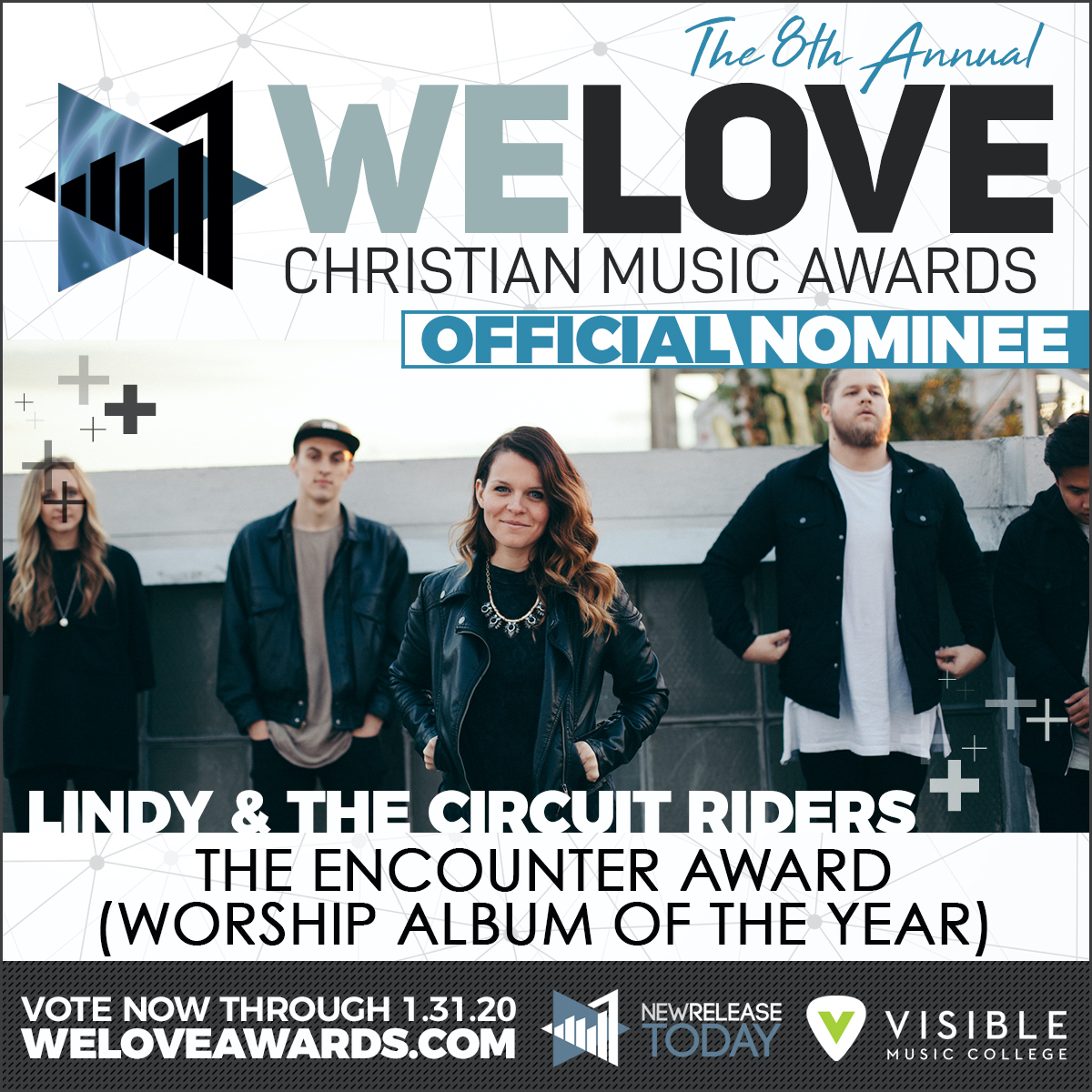 WeLoveAwards's tweet photo. Vote for @Lindy_Conant, @localsoundband, @annahellebronth &amp; @lukehellebronth, @LZ7Official until 1/31! https://t.co/6GBj1XFNY7 https://t.co/NLKnJM4pZM