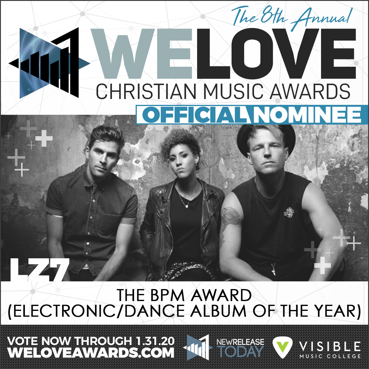 WeLoveAwards's tweet photo. Vote for @Lindy_Conant, @localsoundband, @annahellebronth &amp; @lukehellebronth, @LZ7Official until 1/31! https://t.co/6GBj1XFNY7 https://t.co/NLKnJM4pZM