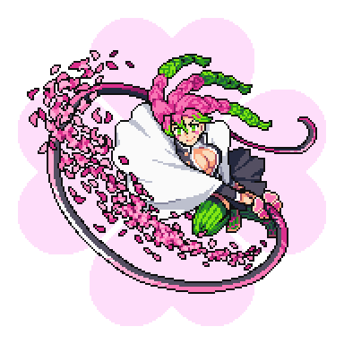 x0_000 (Commissions Open - 0/2 slots, Q: 0)さんがTwitterに投稿した甘露寺蜜璃(鬼滅の刃)のイラスト。