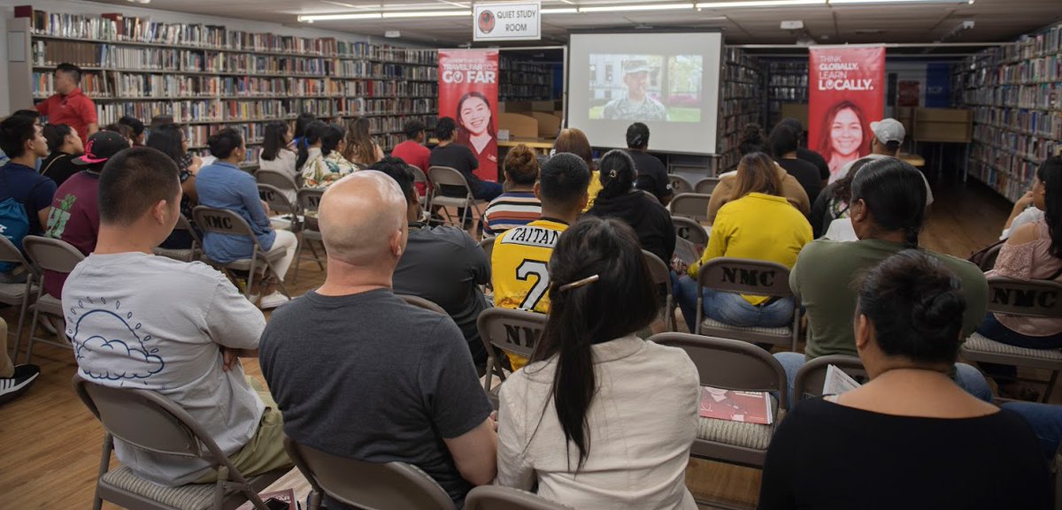 GoProa's tweet photo. The most recent NMC info session drew a large audience of individuals looking to advance their professional training. The College’s first week of classes began earlier this month with strong enrollment numbers.

#GoProa #StartSmart #Spring2020 https://t.co/b7c7VfVlEa