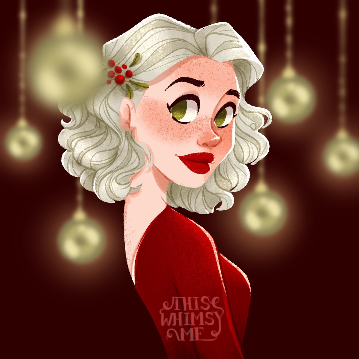 thiswhimsyme's tweet photo. Este ano fiz uma Christmas Marilyn!- - - > ESPREITA o #processvideo no meu Instagram๐
#christmasillustration #thiswhimsy #glam #christmasparty #hollidayseason #digitalillustration #procreate #sarapaz #blondegirl #girlillustration #whitehairdontcare #marilynmonroe https://t.co/eFR7t5a1WN