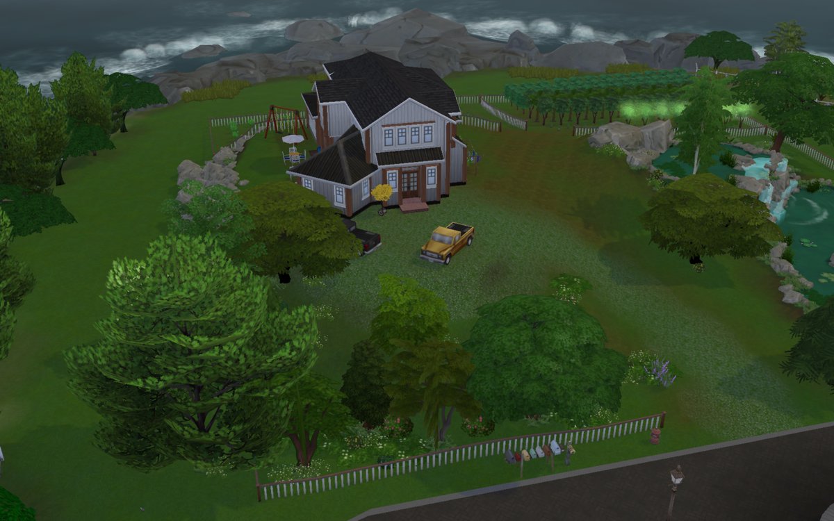 teamsupercookie's tweet photo. Just finished my #lilsimsie #simsieshell challenge! I ended up making a farm and it took me almost 12 hour's, didn't want it to be lost so sharing it here! My ID is wistlecookie if you would like to check it out! https://t.co/5ViHnRWnnV