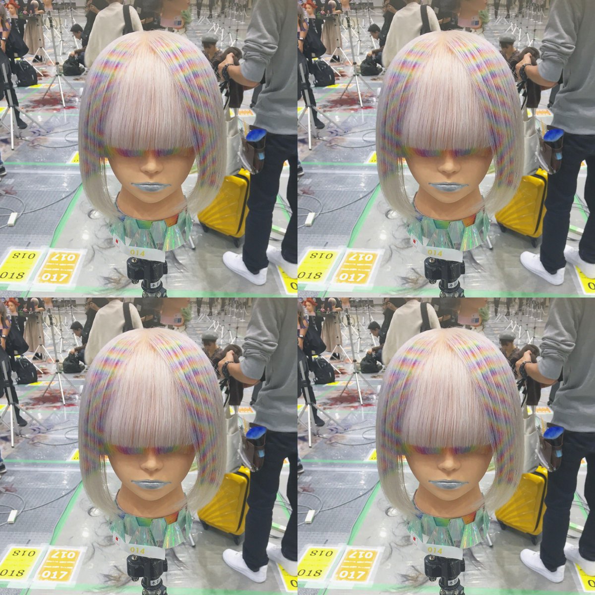 虹髪 レインボー王子 髪の芸術作品 ヘアカラーの極限