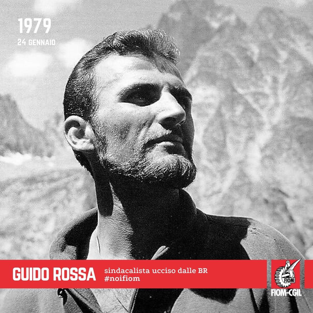 fiomnet's tweet photo. Il 24 gennaio 1979 le Brigate Rosse uccisero Guido Rossa.
La #Fiom oggi ricorda il sindacalista dell’Italsider di Genova che sfidò il terrorismo. https://t.co/kGRnWoYVQM