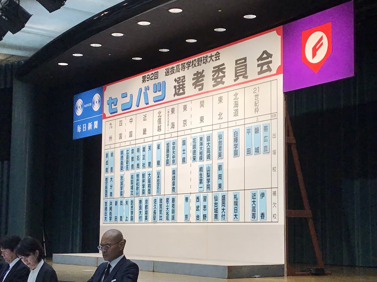 nettoh_koshien's tweet photo. センバツ出場校発表
32校決定しました。
開幕は３月19日(木)

#熱闘
#高校野球 https://t.co/7yGchrRtjc