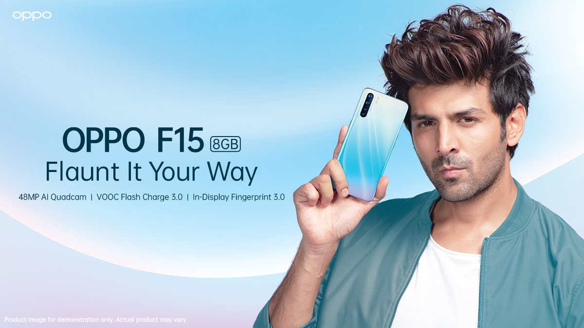 OPPOIndia's tweet photo. Experience a stunning camera setup with the sleek &amp; stylish #OPPOF15 and its 48MP AI Quadcam. It's also equipped with VOOC 3.0 Flash Charge to deliver an unmatched charging speed. Order now and #FlauntItYourWay!
Order now: https://t.co/Qlx0s4rABK https://t.co/v8ms8Rqsf2