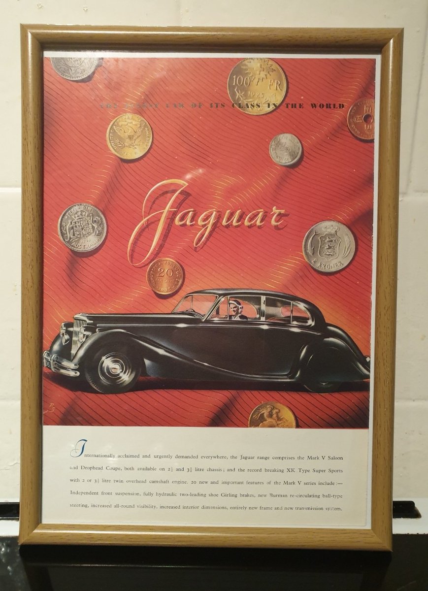 classic_sale's tweet photo. 71 years old Jaguar Mark 5 original framed ad #jaguar #leapingcat π¬π§ #40s #classiccars #forsale
Β£14.99 with free UK delivery
DM for details or for other makes/models you are looking for https://t.co/bQ0k3cmb1C
