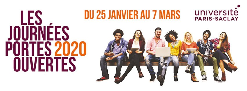 UnivParisSaclay's tweet photo. 🙌 [JOURNEES PORTES OUVERTES 2020]

Du 25/01 au 7/03… C'est bientôt ! 👍😊
Lycéens, étudiants, découvrez 👀 les #formations à l'@UnivParisSaclay 📚: #sciences #santé #droit #économie #gestion #sport...

Retrouvez ici les dates et les lieux des journées 👉 https://t.co/6PCYnJJYRJ https://t.co/Wtj0Vs8UVn