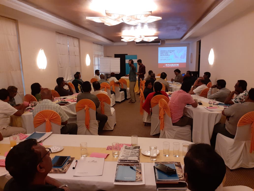 RNDemocracy's tweet photo. Role of civil society in the current context of Sri Lanka. 
02-day Training of Trainers 
Key sessions of day 01

1. #prespoll2019 &amp; current political context of #lka - Senior Lecturer Anurudda Pradeep
2. Economic challenges of #lka - Dr Janak Kumarasinghe https://t.co/pYg19YWVBE