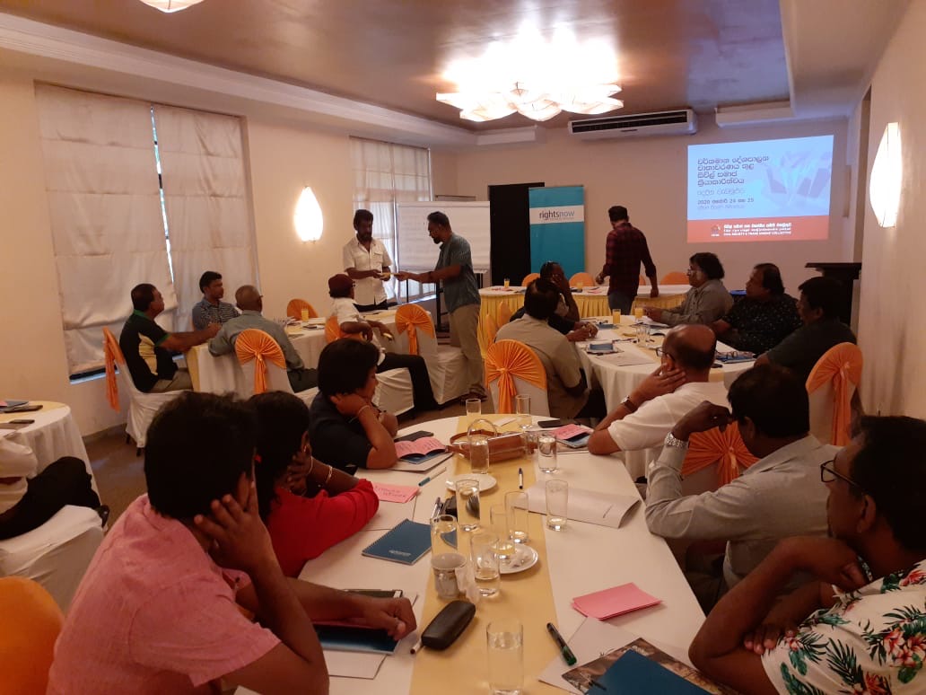 RNDemocracy's tweet photo. Role of civil society in the current context of Sri Lanka. 
02-day Training of Trainers 
Key sessions of day 01

1. #prespoll2019 &amp; current political context of #lka - Senior Lecturer Anurudda Pradeep
2. Economic challenges of #lka - Dr Janak Kumarasinghe https://t.co/pYg19YWVBE