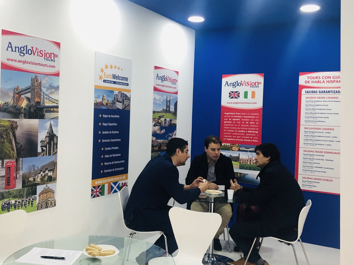 EuroWelcome's tweet photo. Último día de F I T U R con todo nuestro equipo Eurowelcome. Aún estáis a tiempo de conseguir nuestros Folletos de experiencias⏰ #fitur2020 #anglovisiontours #eurowelcometeam #creamosexperiencias #toursuk #toursreinounido #toursescocia #eurowelcome #eurowelcome https://t.co/XM8W21eFXS