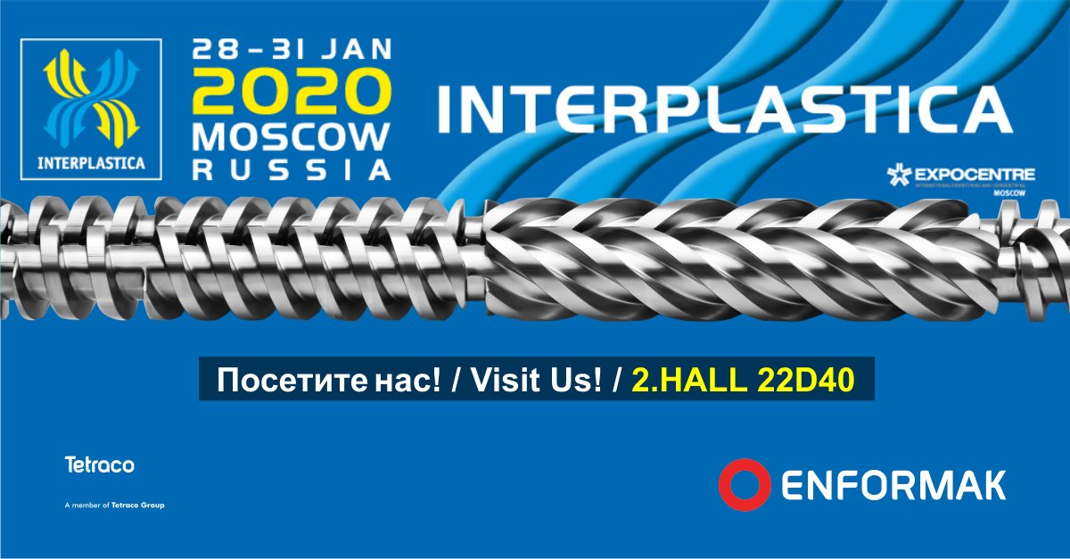 enformak's tweet photo. 28-31 Ocak 2020 tarihlerinde Moskova’da düzenlenecek INTERPLASTICA fuarına katılacağımızı sizlere bildirmekten mutluluk duyuyoruz.

We would like to inform you that our company will be exhibiting in INTERPLASTICA 2020 in Moscow on 28-31 January. https://t.co/8Ord53AX7S