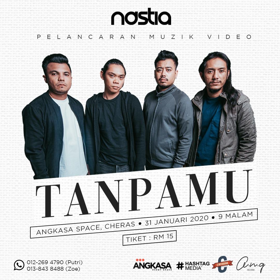 Just announced! ‘Tanpamu’ Music Video Launch. The band will play an intimate show at the Angkasa Space Cheras, January 31. Tickets on sale now. Register for access to tickets at <a href="/angkasaspace/">ANGKA///SA EVENT SPACE</a> . Thanks for sticking with us through all our twists and turns. We’re in this together!