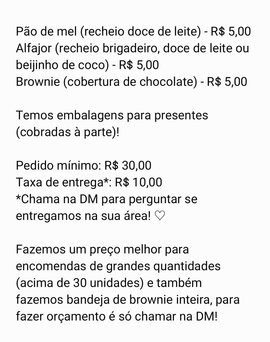 psiletties's tweet photo. galera do rj, meu pai é chef de cozinha mas há muito tempo tá desempregado e estamos com muita dificuldade de pagar as contas de casa. agora ele está fazendo pães de mel, alfajor e brownies deliciosos! ♡ 
agradeceria muito se vocês pudessem compartilhar/comprar pra ajudar! https://t.co/hixrof3i53