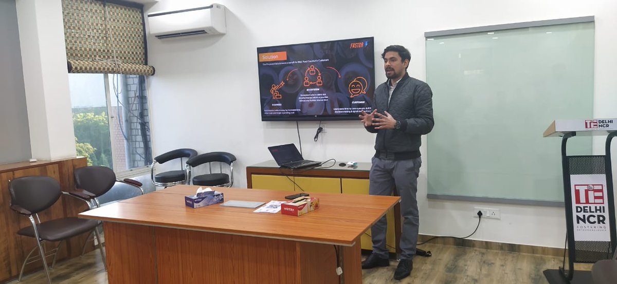 TiEDelhi's tweet photo. "We want to make eating out a happy experience with zero queues."- Karan Sood, Founder, #Fastor, giving insights into the world of Food Courts and how they are making food ordering a seamless experience. #FridayMotivation #FridayFeeling https://t.co/Kvjk0J6vY4
