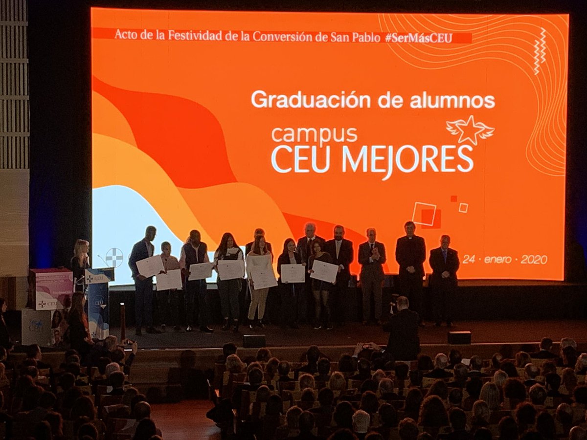 CEUAAlumni's tweet photo. En el @FundacionCEU nuestro compromiso con la sociedad llega a tod@s y un ejemplo de esto es el programa #CampusCEUMejores hoy sus alumnos se gradúan. Enhorabuena #SerMásCEU https://t.co/77s7jWjWNU