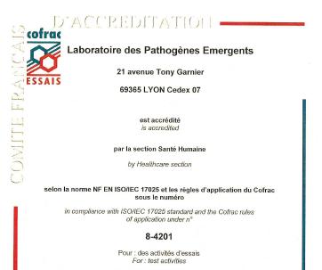MerieuxFdn's tweet photo. Nous sommes heureux d'annoncer que le Laboratoire des #Pathogènes Émergents de la @MerieuxFdn a obtenu l’accréditation selon la norme européenne NF EN ISO/IEC 17025, délivrée par le @Cofrac_officiel donnant au laboratoire une reconnaissance nationale. 
▶️https://t.co/UWNOZX0JdT https://t.co/WiqHjpEW6j