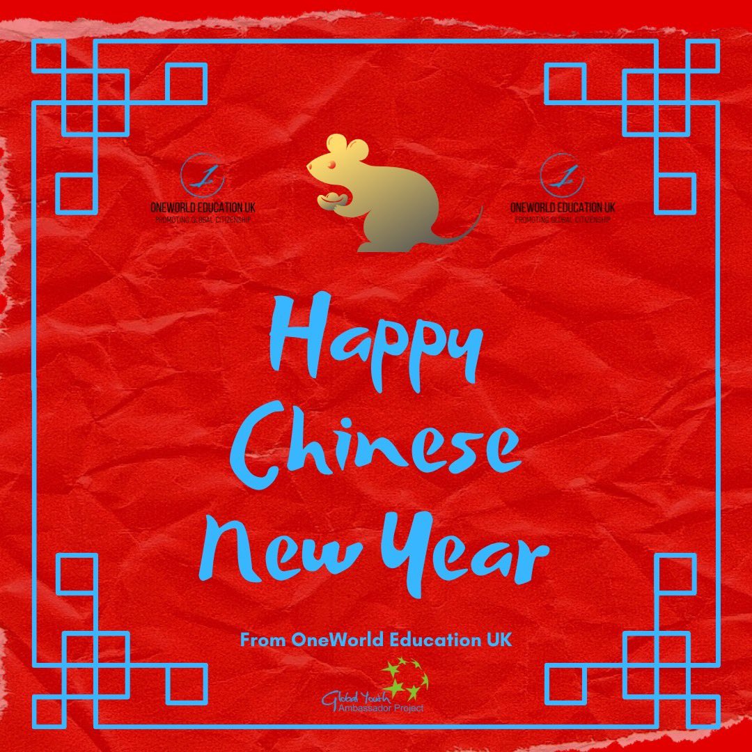 oneworldeduuk's tweet photo. A very happy Chinese New Year from all at OneWorld Education UK. #NewYear #YearOfTheRat #ChineseNewYear #HappyNewYear #HappyChineseNewYear #GYAP #Global https://t.co/emxPlcb7T4