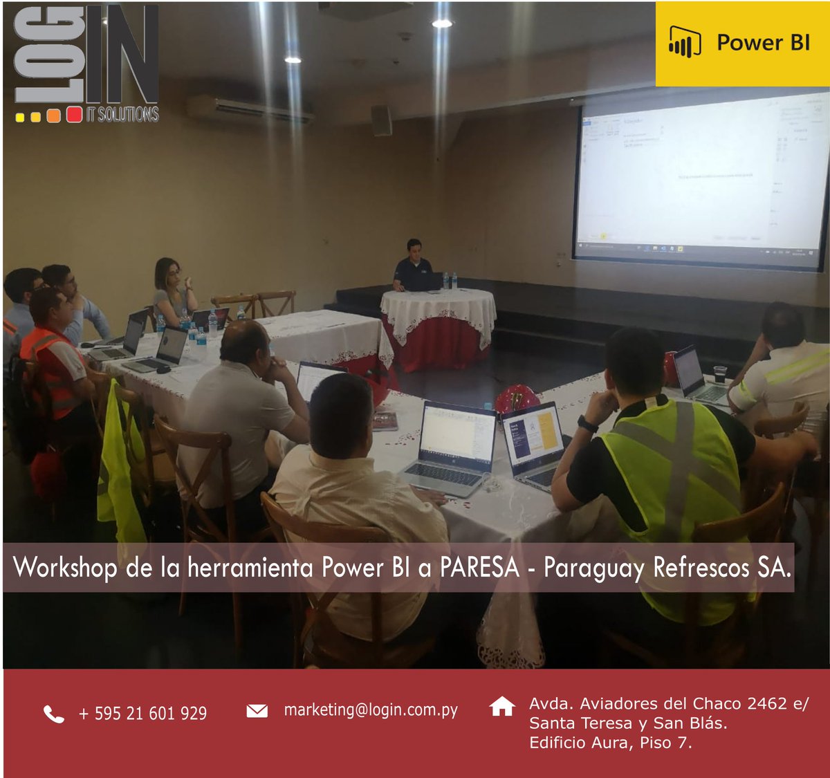 login_sa's tweet photo. ¡Trabajar en conjunto, es la clave del éxito!
Agradecidos por la confianza y la apuesta en LOGIN SA.
#PARESA #PowerBI #LoginSA https://t.co/a9jXPnc3z7