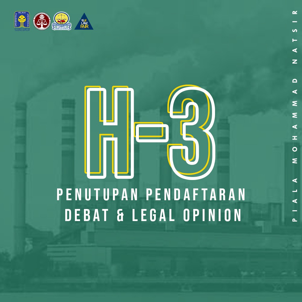 [INFO PMN]

Assalamuallaikum wr wb
Selamat malam, kami dari panitia UII Law Fair 2020 mengingatkan H-3 batas terakhir pendaftaran Debat Hukum dan Legal Opinion.

__________________
OA Line: 005fhsrg
Ig: Uii_law_fair
