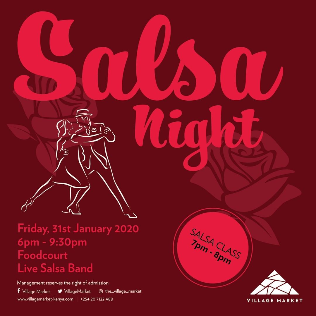 VillageMarket's tweet photo. Every day brings a chance for you to draw in a breath, kick off your shoes, and danceβ Oprah Winfrey | Join us on Friday 31st Jan 2020 from 6pm-9:30pm for rich music and free salsa classes in the presence of a live salsa band. ENTRY IS FREE π #vmsalsanight #salsadancing https://t.co/UtsZ4BWCUb