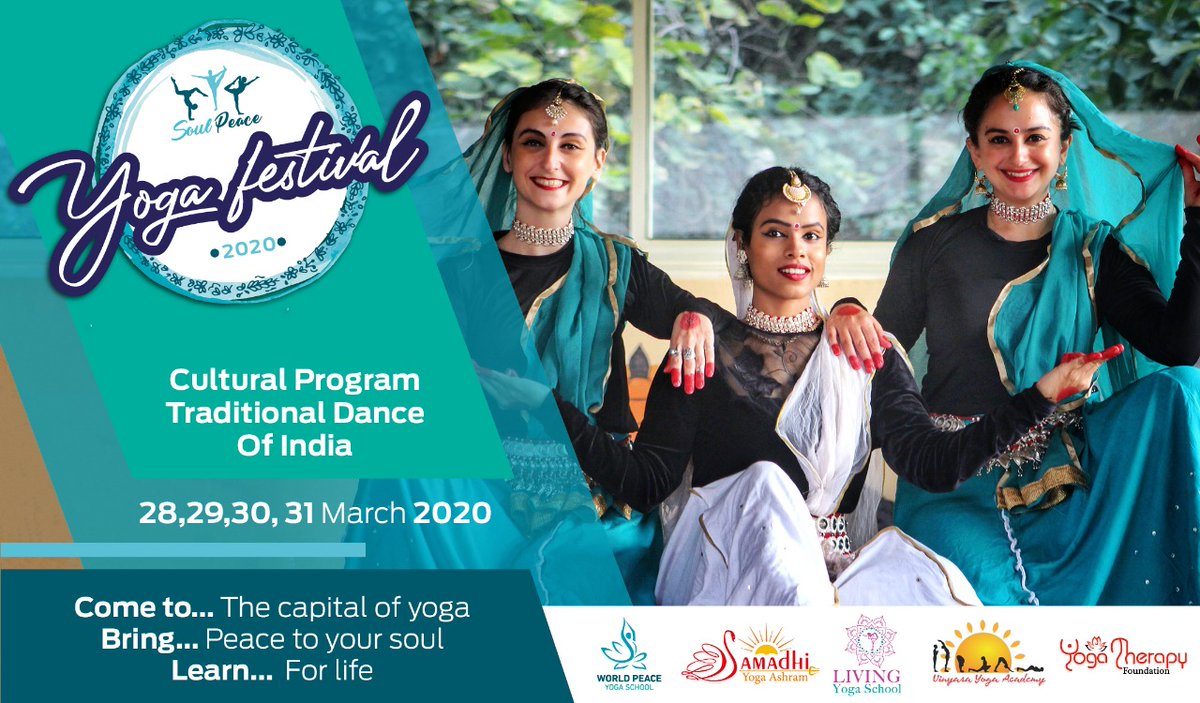 yogatherapyF's tweet photo. Join Soul Peace 🧘Yoga Festival March 28-31, 2020 as we Celebrate Life through Yoga with friends from all over the globe.

#rishikesh #yoga #yogafestival #india https://t.co/YuSJqNkltJ