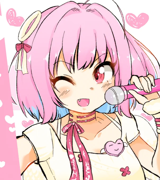 森久保乃々ちゃんと夢見りあむ描いたよ 
