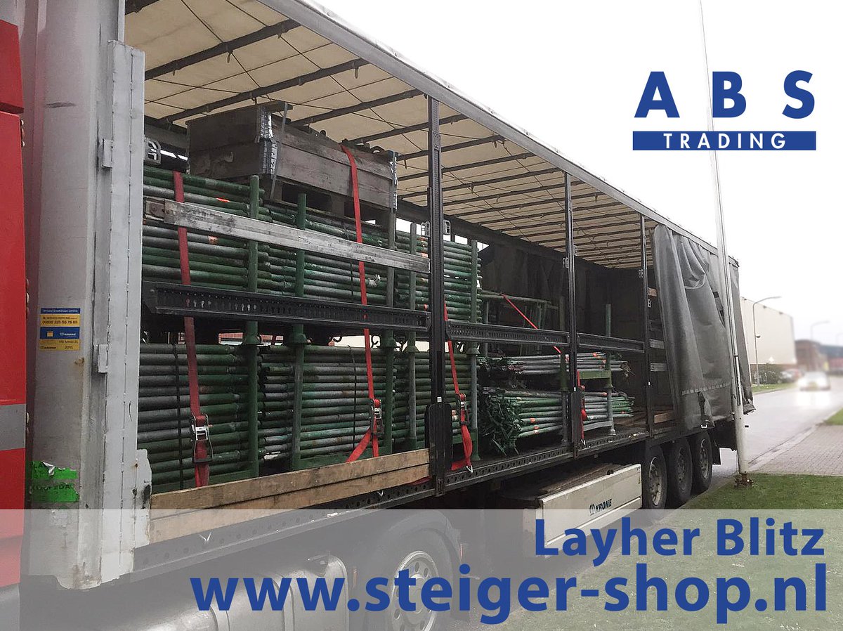 abstrading's tweet photo. Used Layher Blitz on the way to Sweden. Fast delivery times and a selection in only original Layher. #layher #blitz 

Gebruikt Layher Blitz op weg naar Zweden. Snelle levertijden en origineel gebruikt Layher. #opvoorraad https://t.co/mjLJOVc2bR
