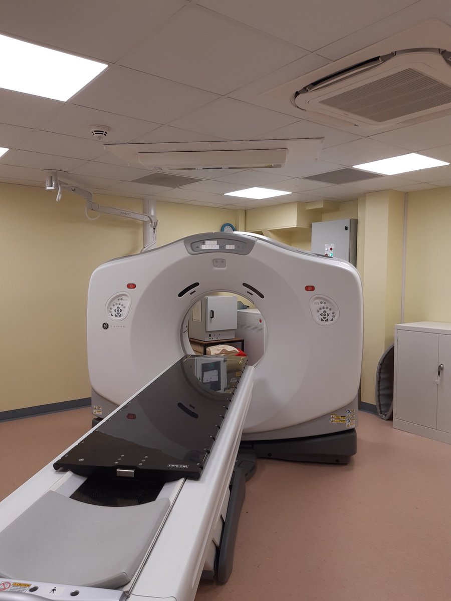 RT_UHP's tweet photo. We have just trated our 1st patient on the new Radiotherapy Planning CT scanner. Brilliant team work from everyone to get this project completed. @UHP_NHS #Radiotherapy #Plymouth #RTUHPT #NHS #oncology https://t.co/eftWLnrkU6